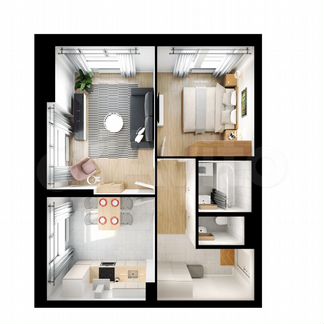 2-к квартира, 52.9 м², 15/32 эт.