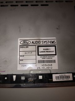 Штатная магнитола ford 6000cd