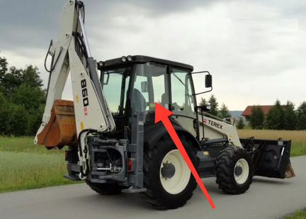 Terex, тепекс 820,860 стекло кузовное правое