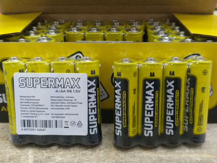 Батарейка AA SuperMax R6