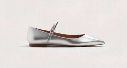 Серебряные туфли Mango Violetta