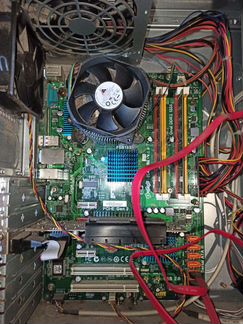 Мат плата I cafe 43, ddr3 8gb, q8200, кейс