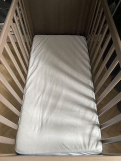 Детская кроватка +ортопедический матрас IKEA