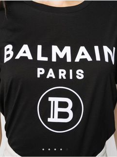 Футболка чёрная balmain оригинал