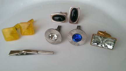 Мужские украшения:запонки, зажим для галстука СССР