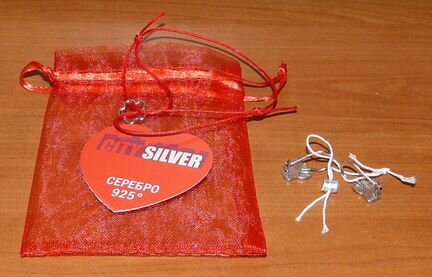 Серьги / Сережки Минни Маус серебро 925 пр