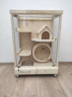 Клетка-витрина для шиншиллы 