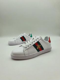 Кеды Gucci Гуччи белые с Микки Маусом кроссовки