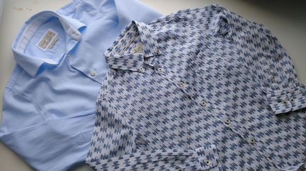 Рубашки под синюю форму 7-8 л Zara,Massimo