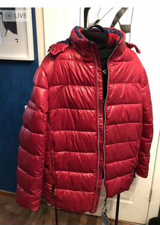 Куртка пуховик ярко Красная 58/60 Франция