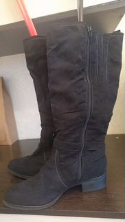 Высокие сапоги экозамша, р 42, Graceland