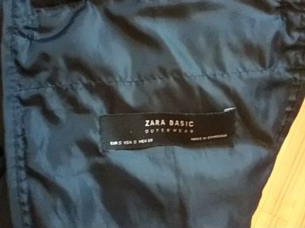 Zara пальто стеганное
