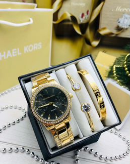 Муж набор Michael Kors часы + два браслета новый