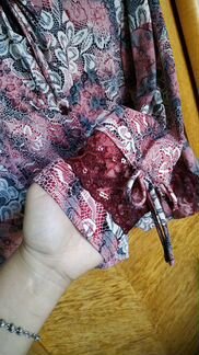 Жакет нарядный, бордовый, размер 50-52