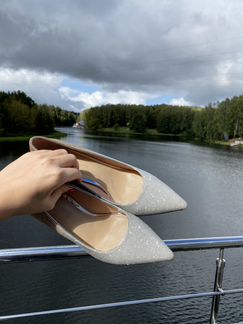 Вечерние свадебные туфли лодочки