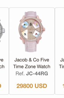 Часы Jacob co five time zone 40mm