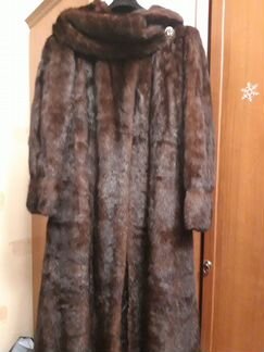 Новая шуба норка длинная, р. 52-54