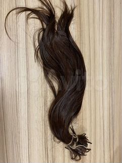 Волосы для наращивания каштановые славянка