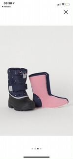 Новые зимние сапоги H&M 27