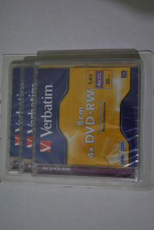 Verbatim miniDVD+ RW Verbatim 1.4GB, 4x, 3шт