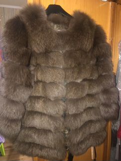 Шуба из песца 3 в 1 90 см