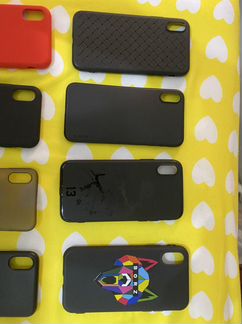 Чехол на iPhone X - 12шт