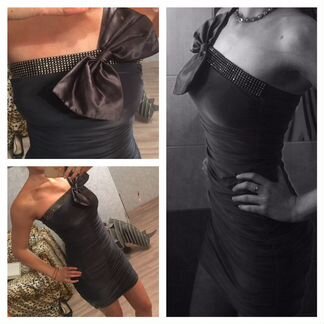 Вечернее короткое платье размер s