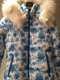 Куртка новая, с капюшоном, Италия, для девочки