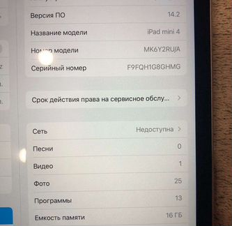 iPad mini 4 16gb