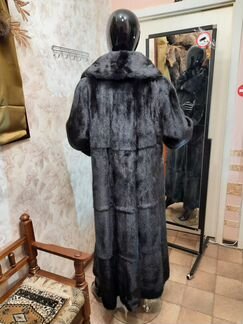 Норковая Шуба 54-56,Италия,Манзари, длина 135см
