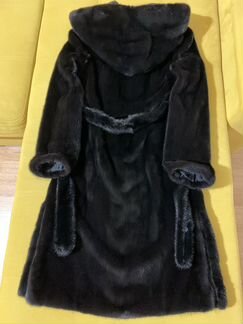 Шуба норковая, черная blackglama