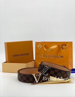 Ремень мужской кожаный новый louis vuitton