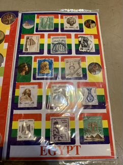 Набор монет и марок. Египет