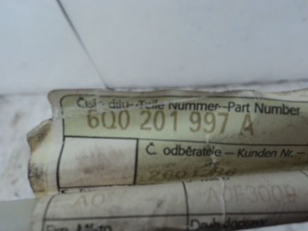 Трубка удаления воздуха VW Polo VAG 6Q0201997A