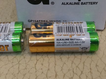 20 батареек AA GP Super alkaline