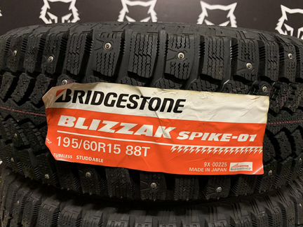 Новые 195/60 R15 Bridgestone Blizzak Spike-01