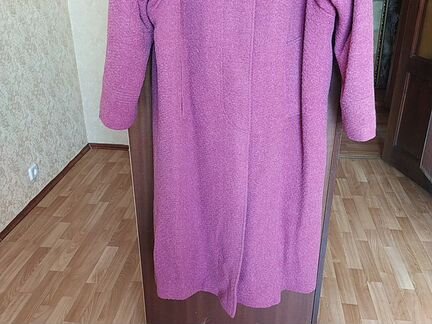 Пальто шерсть с чернобуркой р. 54-56