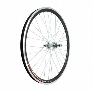 Колесо 20 заднее, обод двойной алюм. б/пист. чёрный, втулка стальная, гайка,серебр