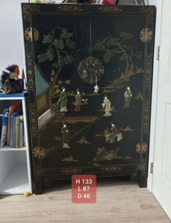 Старинный китайский шкаф шинуазри