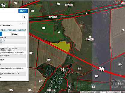 Кадастровая карта каменка пензенская область