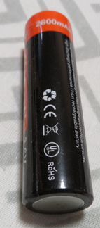Аккумуляторная батарейка 18650 2600 mAH