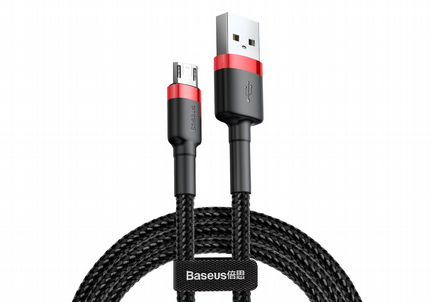 Кабель micro USB в оплетке на 1.5A, длина 2м