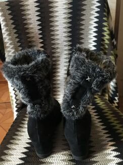 Сапоги зимние/ замша/мех