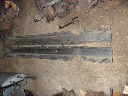 Накладка на порог обвес Мерседе В220 Mercedes W220