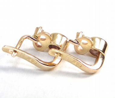 Советские золотые серьги 585 пробы, СССР