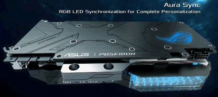 Видеокарта Asus 1080 Ti Poseidon Гибрид сво/воздух