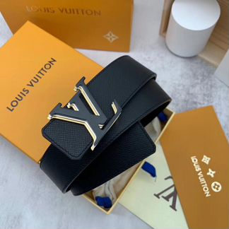 Ремень Louis Vuitton LV Initiales Taiga черный