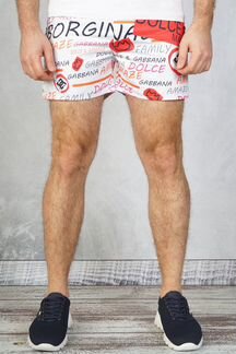 Брендовые шорты - White / Red