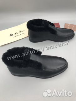 Кожаные ботинки Loro Piana зима