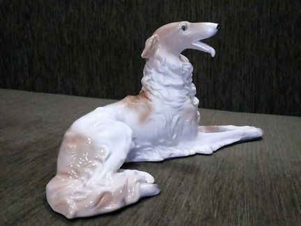 Статуэтка фарфоровая, Русская борзая